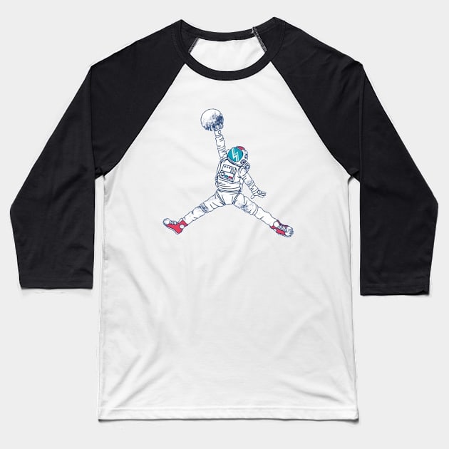 Moon Dunk Baseball T-Shirt by AARON14